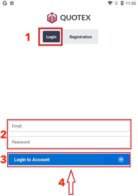 Come accedere e verificare l'account in Quotex Come accedere e verificare l'account in Quotex