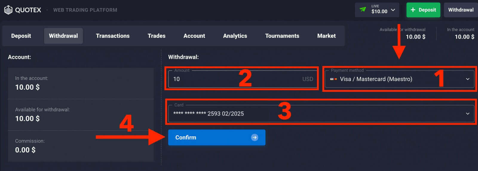 Cómo registrarse y retirar dinero en Quotex Cómo registrarse y retirar dinero en Quotex
