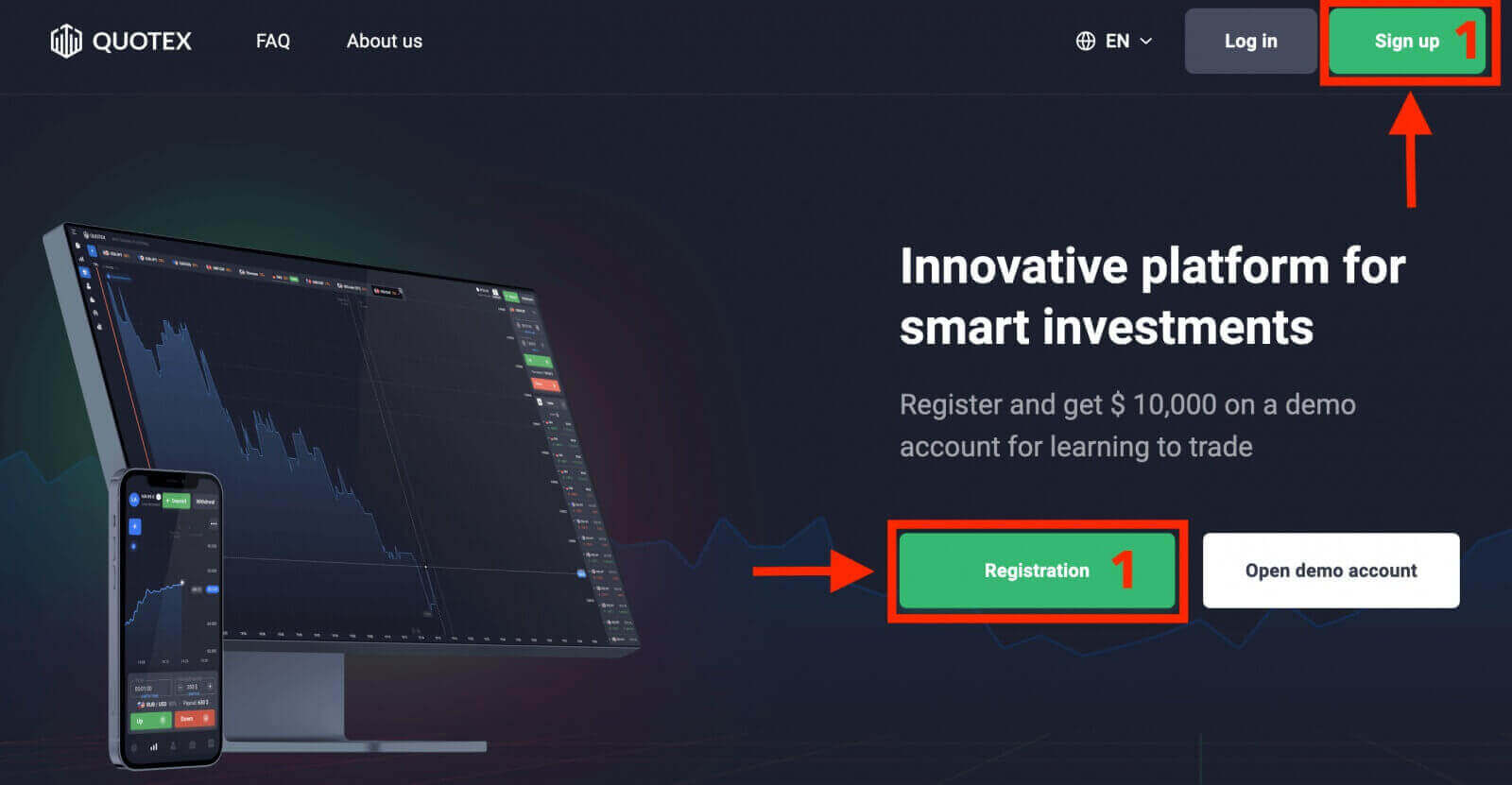 Quotex-ке қалай тіркелуге және депозитке салуға болады Quotex-ке қалай тіркелуге және депозитке салуға болады