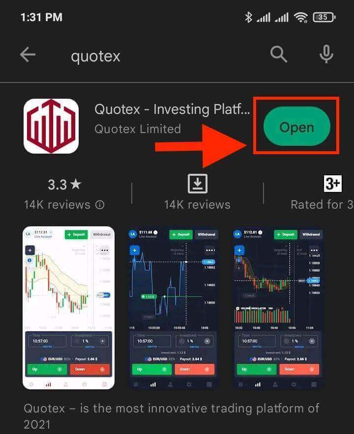 Quotex App Trading: account registreren en handelen op mobiel