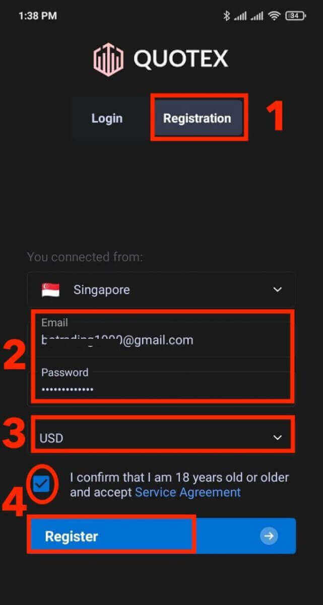 Quotex App Trading: account registreren en handelen op mobiel