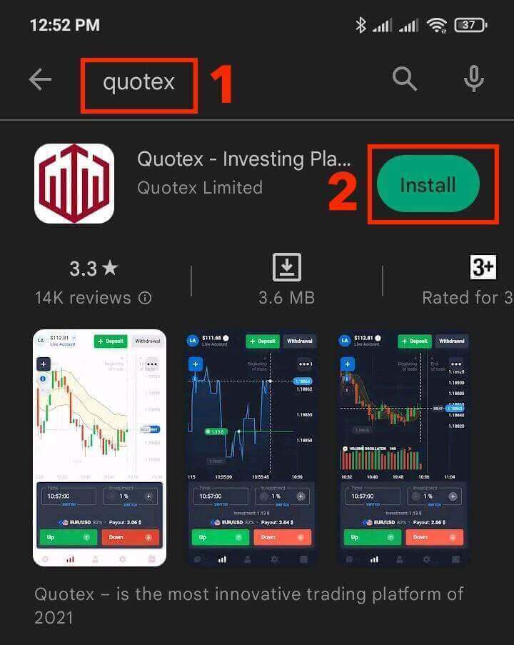Quotex App Trading: account registreren en handelen op mobiel